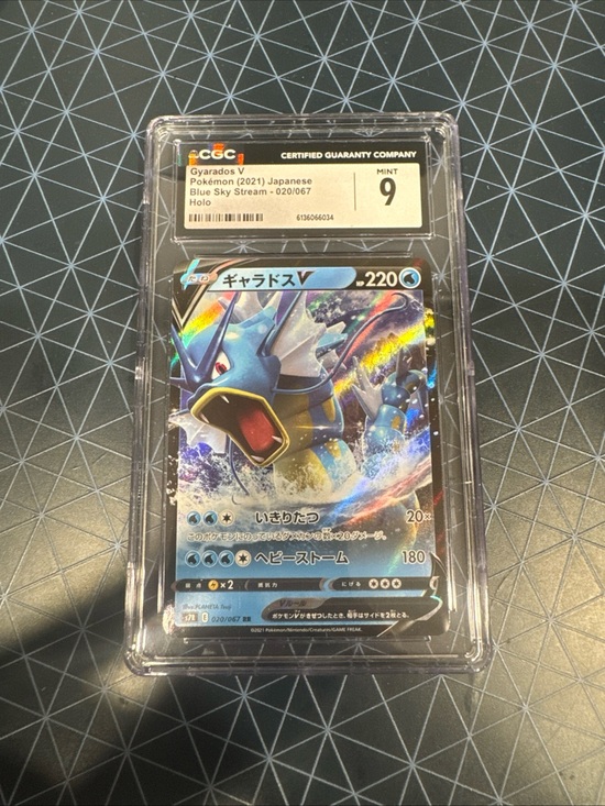 Pokemon Other - The Pokémon Company CGC 9 Gyarados V 020/067 Blue Sky Stream Holo JP 2021